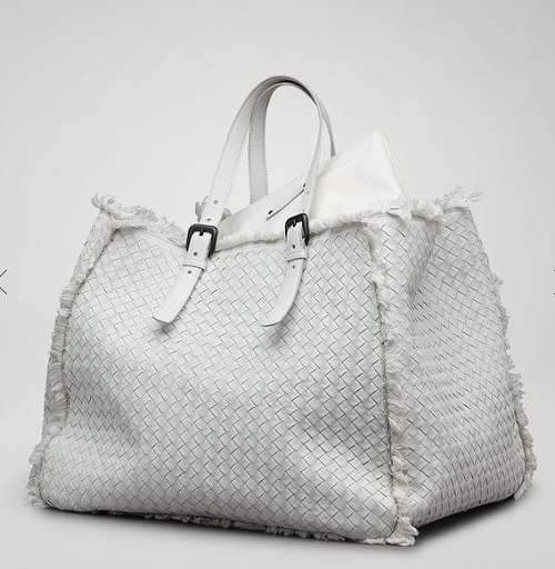 Bottega Veneta Real Lambskin Leather Handbag 1020 offwhite